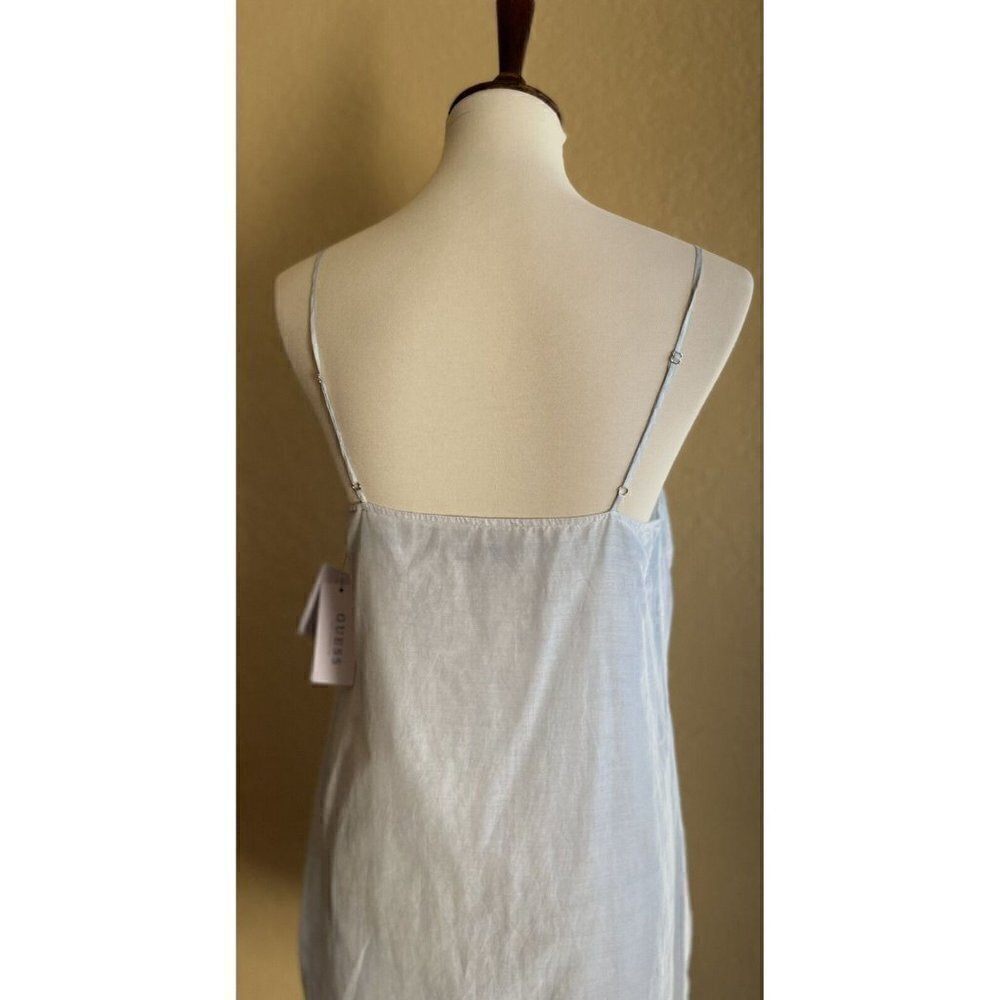 GUESS Womens Light Green Judy Embroidered Silk Blend Slip Dress Size S - Picture 8 of 10